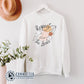 Hanging White Respect The Locals Orca Unisex Crewneck Sweatshirt - sweetsherriloudesigns - Ethically and Sustainably Made - 10% of profits donated to ocean conservation