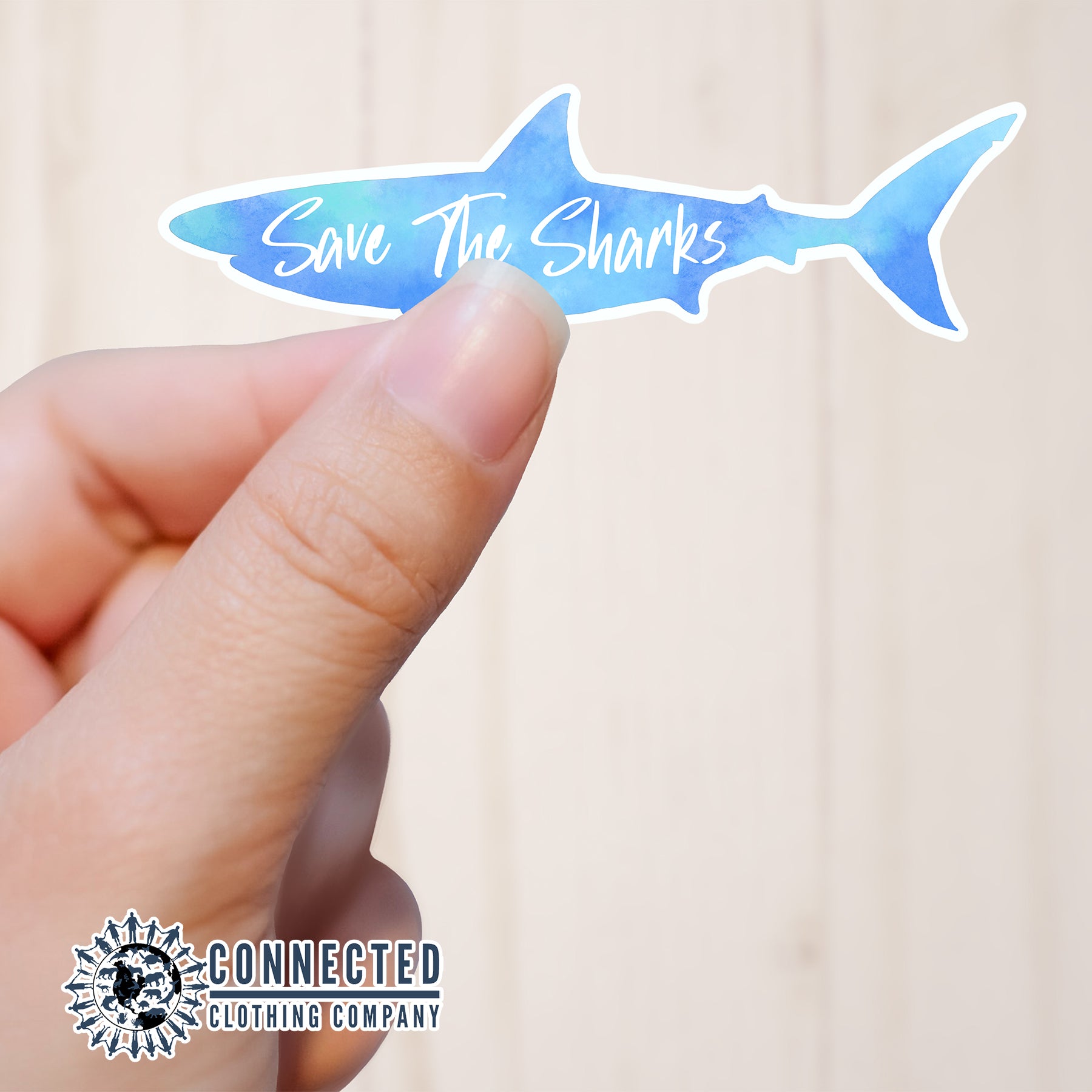 Save The Sharks Sticker - architectconstructor - 10% of proceeds donated to ocean conservation