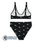 Scuba Diver Recycled Bikini - 2 piece high waisted bottom bikini - sweetsherriloudesigns - Ethically and Sustainably Made Apparel - 10% of profits donated to ocean conservation 