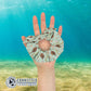 Hand Holding Sea Turtle Scrunchie - sweetsherriloudesigns - Ethical & Sustainable Apparel - 10% donated to save the sea turtles