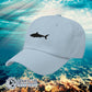 Blue Shark Cotton Cap - architectconstructor - Ethical & Sustainable Clothing That Gives Back - 10% donated to Oceana shark conservation