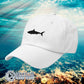 White Shark Cotton Cap - architectconstructor - Ethical & Sustainable Clothing That Gives Back - 10% donated to Oceana shark conservation