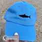 Blue Shark Cotton Cap - sweetsherriloudesigns - Ethical & Sustainable Clothing That Gives Back - 10% donated to Oceana shark conservation