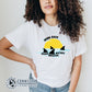 Model Wearing White Bring Back Shark Infested Waters Unisex Short-Sleeve Tee - sweetsherriloudesigns - Ethically and Sustainably Made - 10% of profits donated to shark conservation and ocean conservation