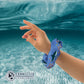 Wrist Holding Shark Scrunchie in Dark Color - sweetsherriloudesigns - Ethical & Sustainable Apparel - 10% donated to save the sharks