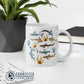 White Shark Ocean Watercolor Classic Mug - sweetsherriloudesigns - Ethically and Sustainably Made - 10% of profits donated to shark conservation and ocean conservation