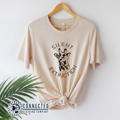 Soft Cream Giraffe Silent Extinction Short-Sleeve T-Shirt - sweetsherriloudesigns - 10% of profits donated to the Giraffe Conservation Foundation