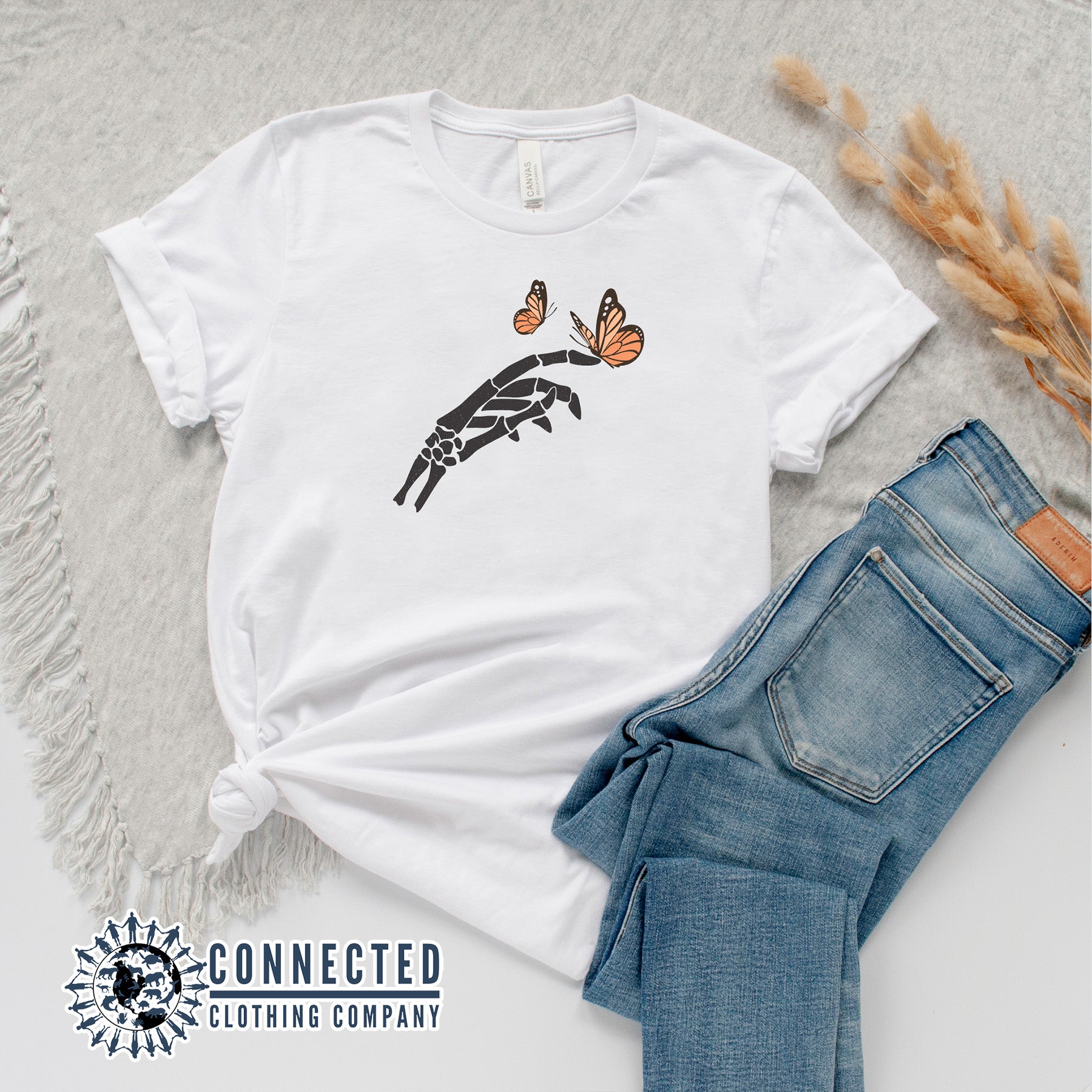 Skeleton Monarch Tee - sweetsherriloudesigns - 10% of proceeds donated to save the monarch butterflies