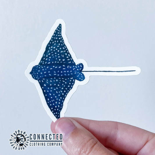 Spotted Eagle Ray Sticker - getpinkfit - 10% donated to ocean conservation