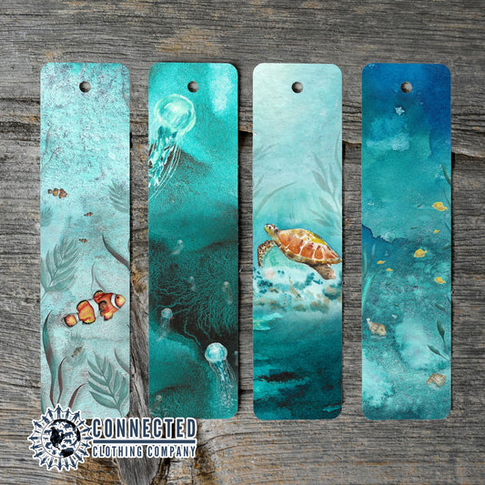 Ocean Watercolor Bookmark Set - sweetsherriloudesigns - 10% of proceeds donated to ocean conservation