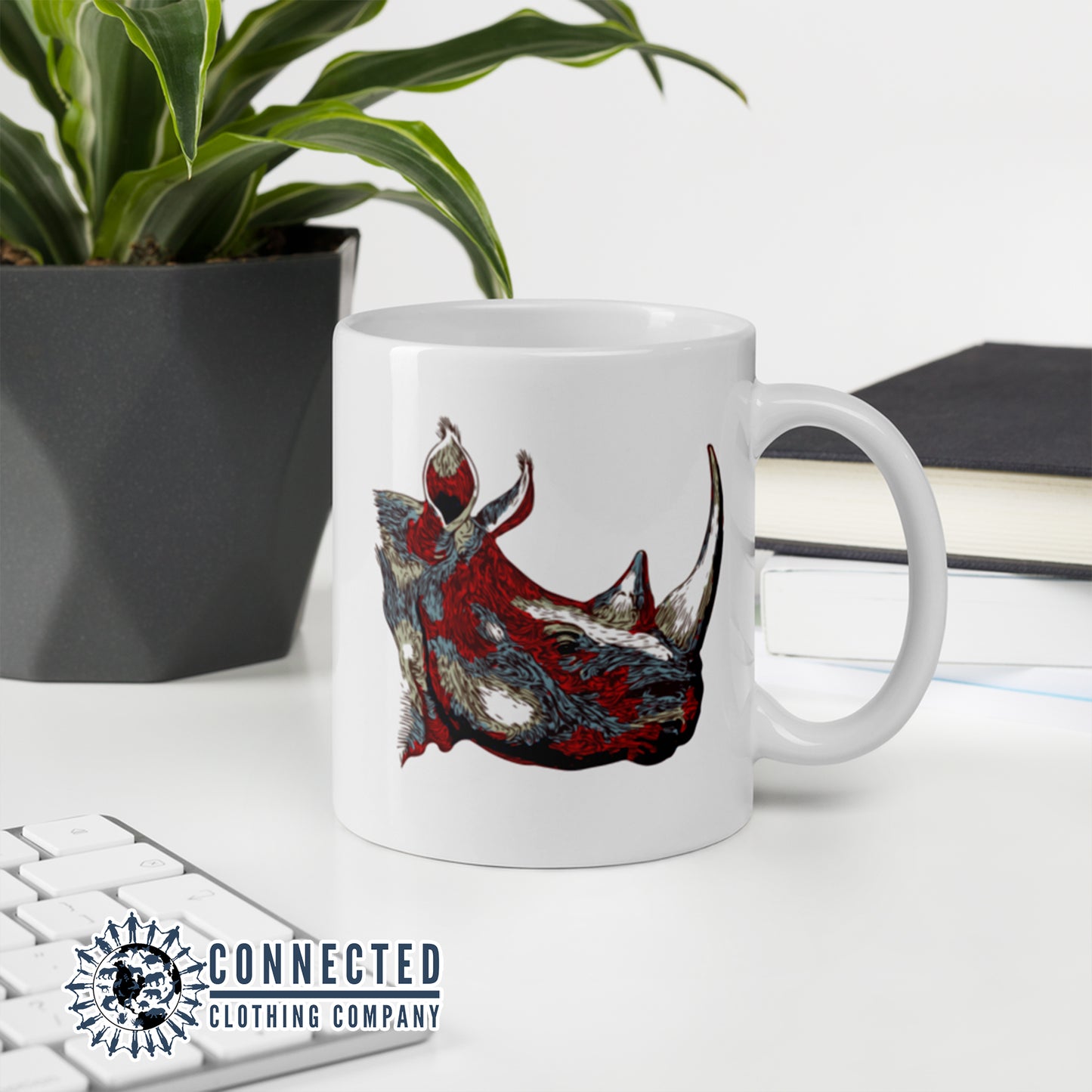 Vanishing Into Extinction Classic Mug - sweetsherriloudesigns - Ethically and Sustainable Clothing - 10% of proceeds are donated to rhino conservation