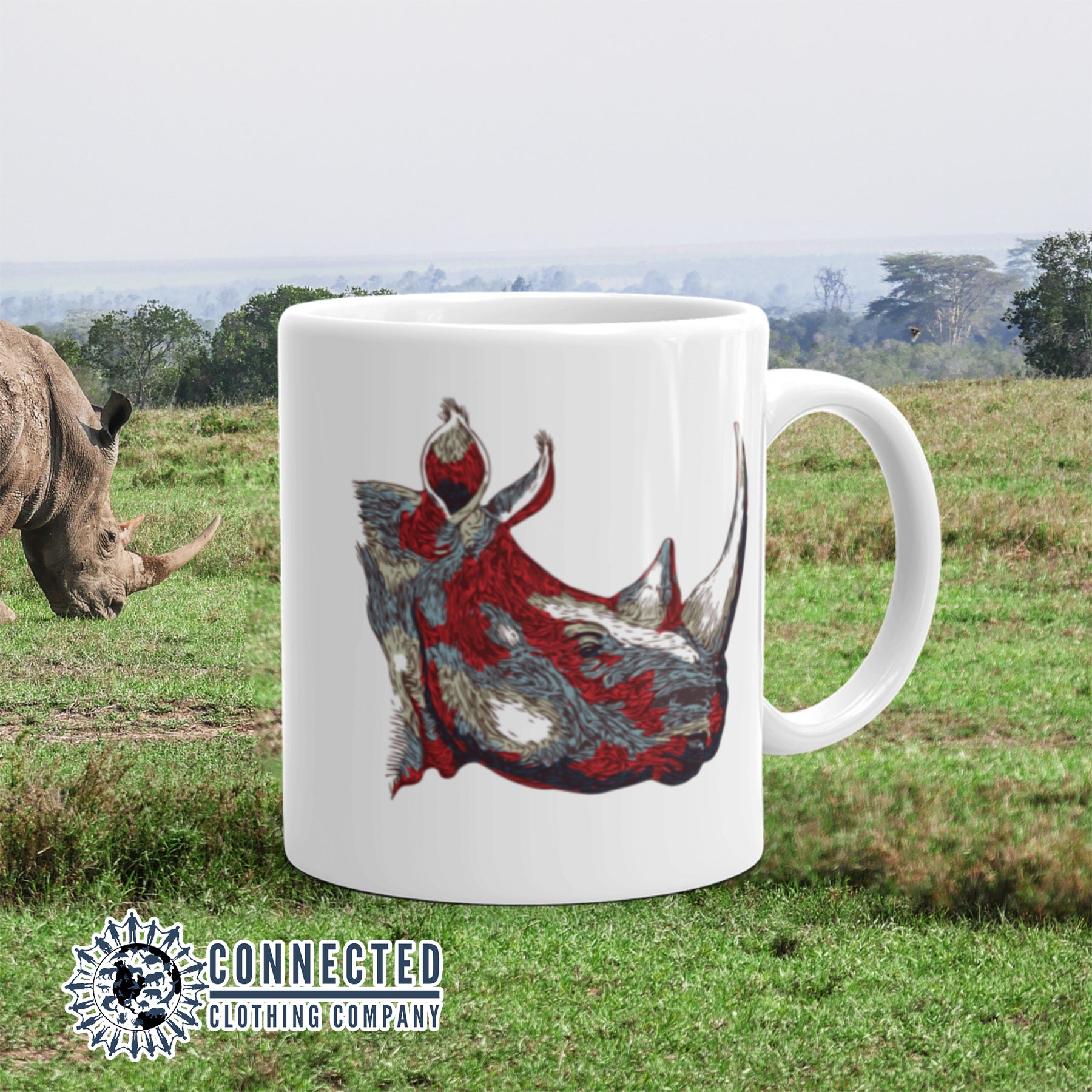 Vanishing Into Extinction Classic Mug - sweetsherriloudesigns - Ethically and Sustainable Clothing - 10% of proceeds are donated to rhino conservation