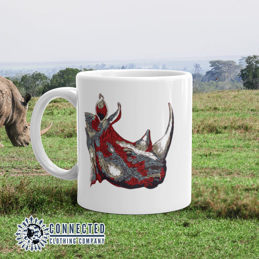 Vanishing Into Extinction Classic Mug - sweetsherriloudesigns - Ethically and Sustainable Clothing - 10% of proceeds are donated to rhino conservation