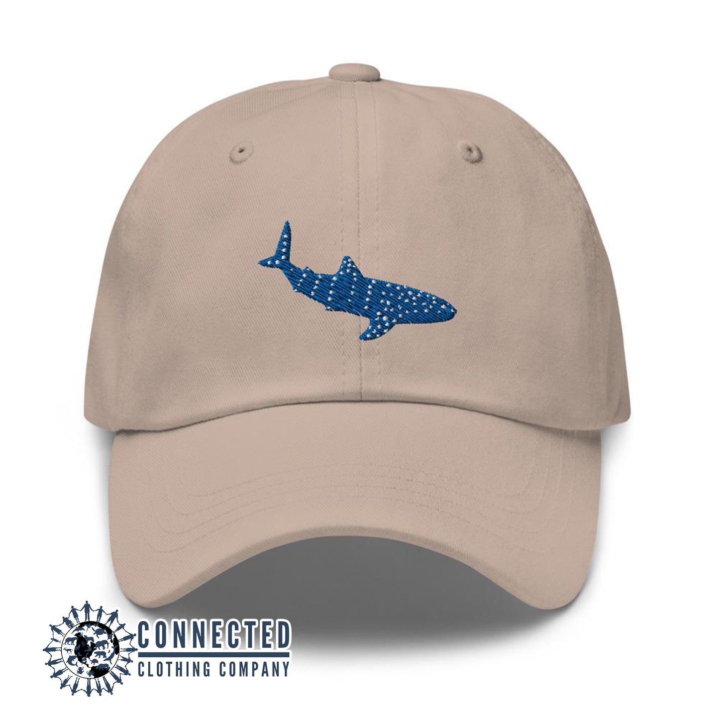 Stone Whale Shark Cotton Cap - sweetsherriloudesigns - Ethically and Sustainably Made - 10% donated to Mission Blue ocean conservation
