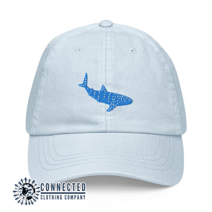 Whale Shark Embroidered Pastel Cotton Cap