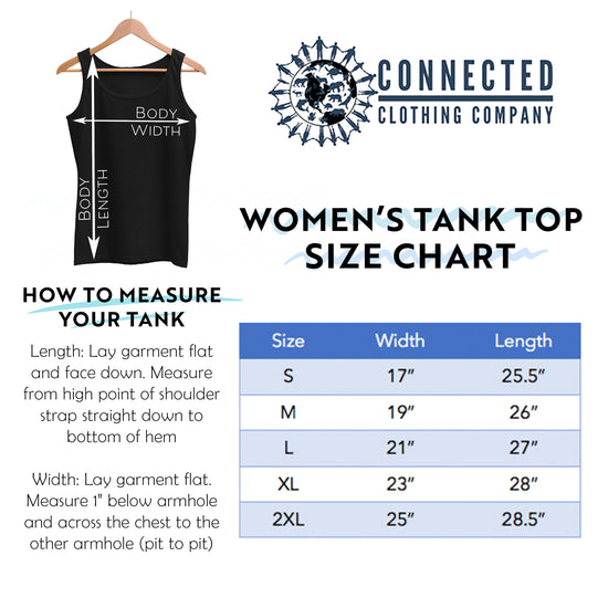 Women's Tank Top Size Chart - sharonkornman - Ethically and Sustainably Made - 10% donated to Save The Rhino International