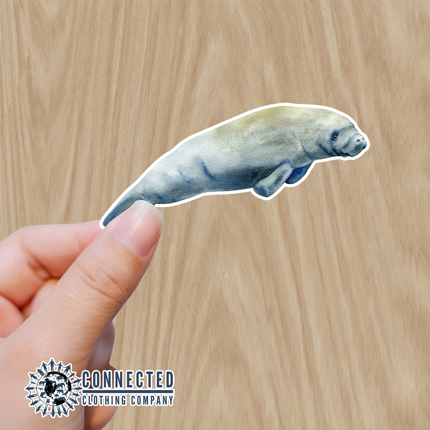 Manatee Watercolor Sticker