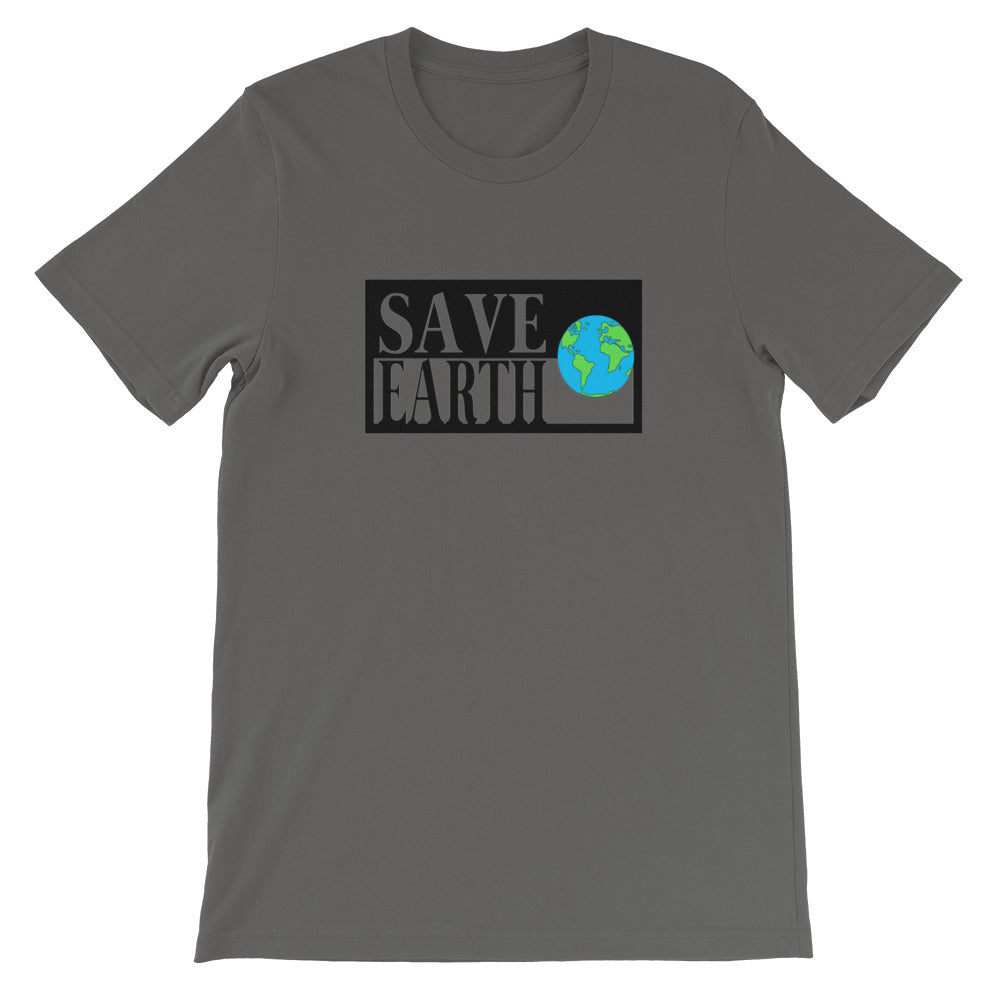 Asphalt Save Earth Short-Sleeve T-shirt - sweetsherriloudesigns - Ethically and Sustainably Made - 50% donated to WIRES Wildlife Rescue