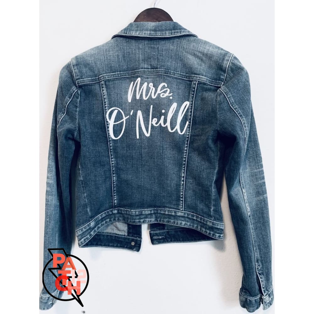 jean jacket personalized