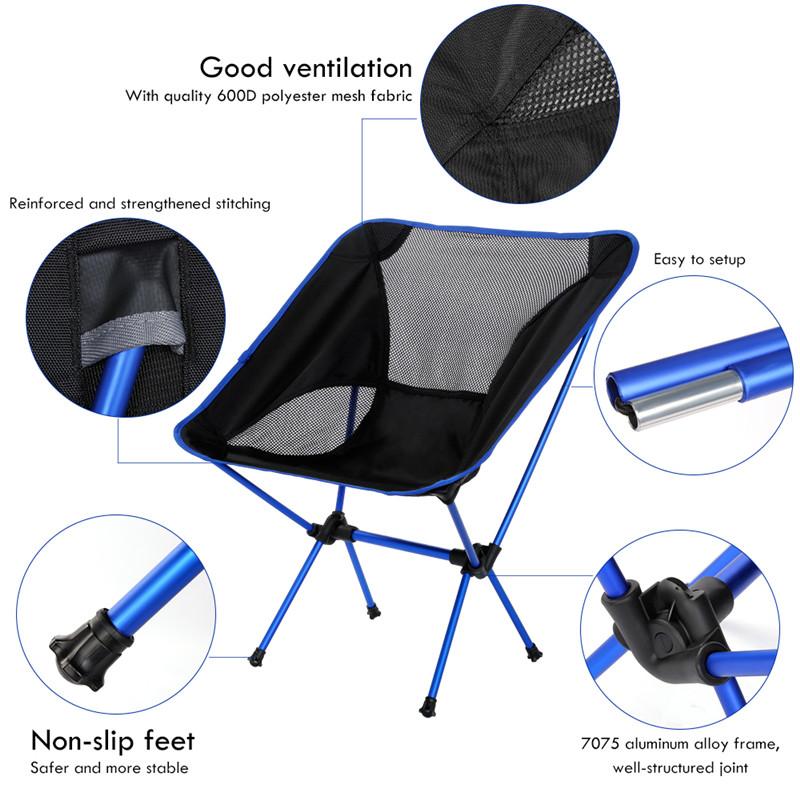 Minimalist Portable Folding Camping Soccer Chair Stool For The