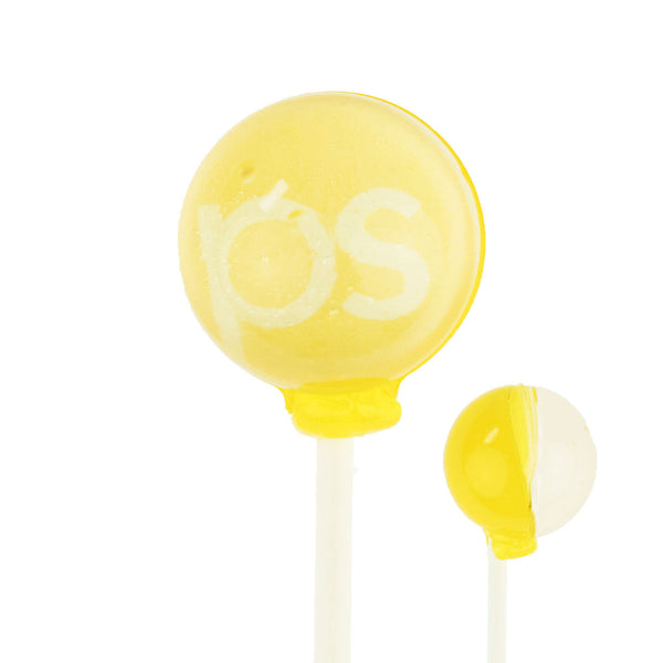 Yellow Custom Lollipops by Sparko Sweets