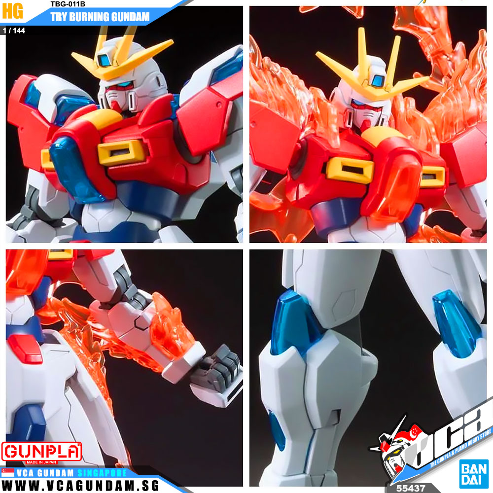 Bandai® Gunpla HG Build Fighters (HGBF) TRY BURNING GUNDAM