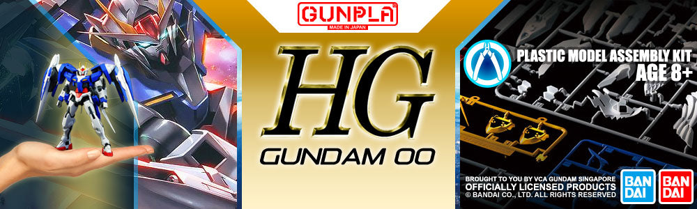 Bandai® Gunpla High Grade Gundam 00 1/144 Scale Plastic Model Kits