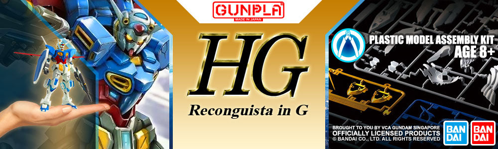 Bandai® Gunpla High Grade Reconguista In G (HGRIG) Gundam Model Kits