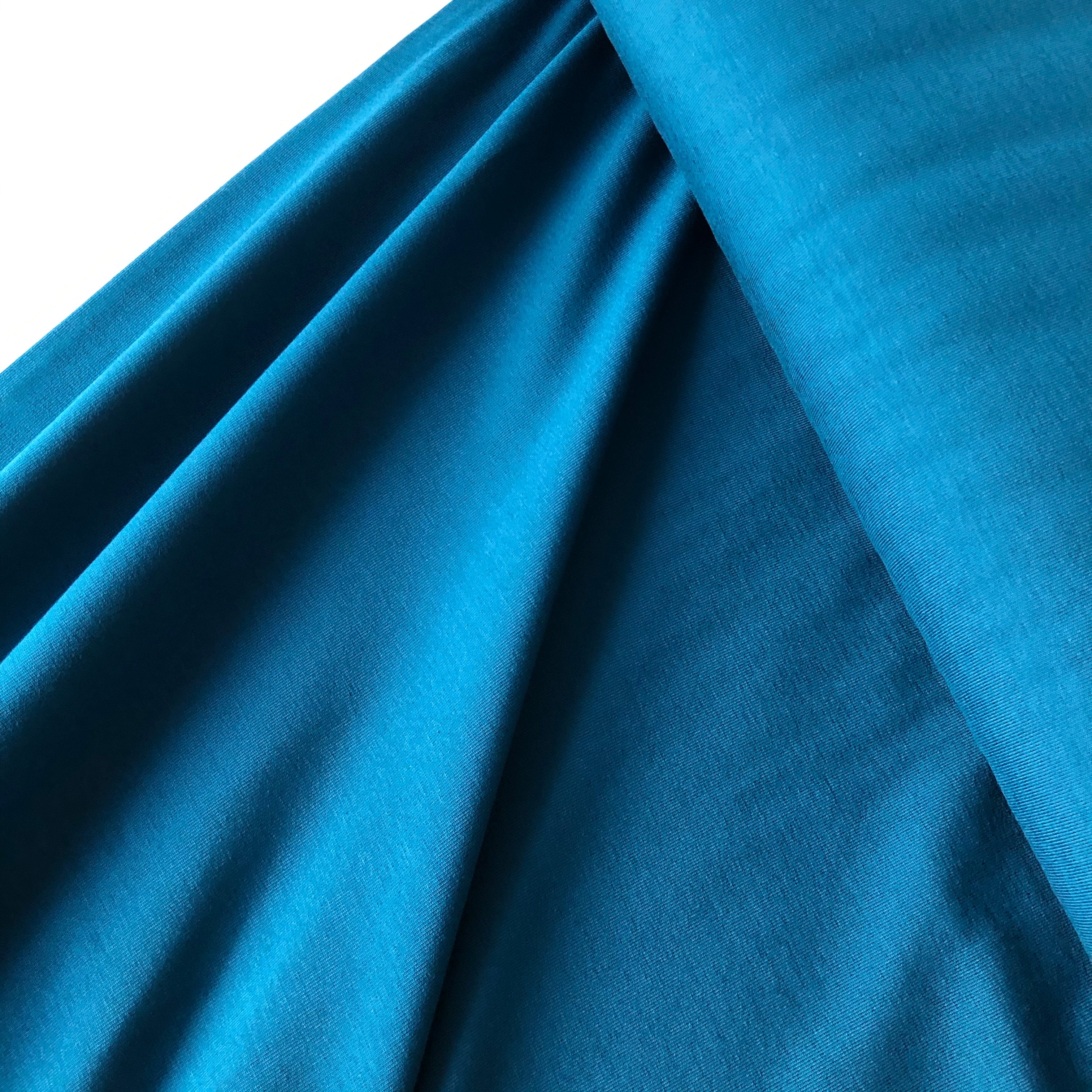Essential Chic Oxford Blue Cotton Jersey Fabric