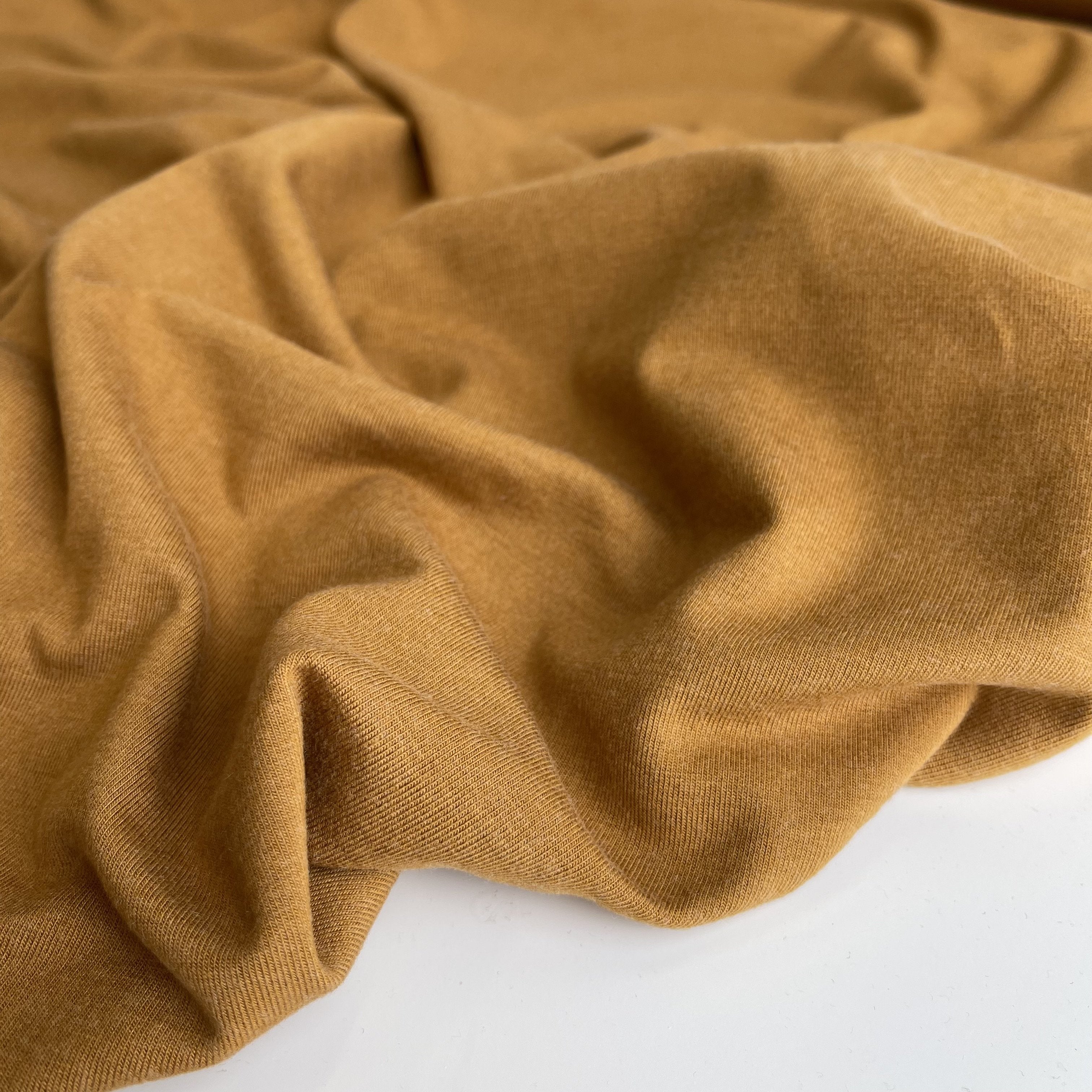REMNANT 0.47 Metres - Allure Thai Curry Soft Single Knit Fabric