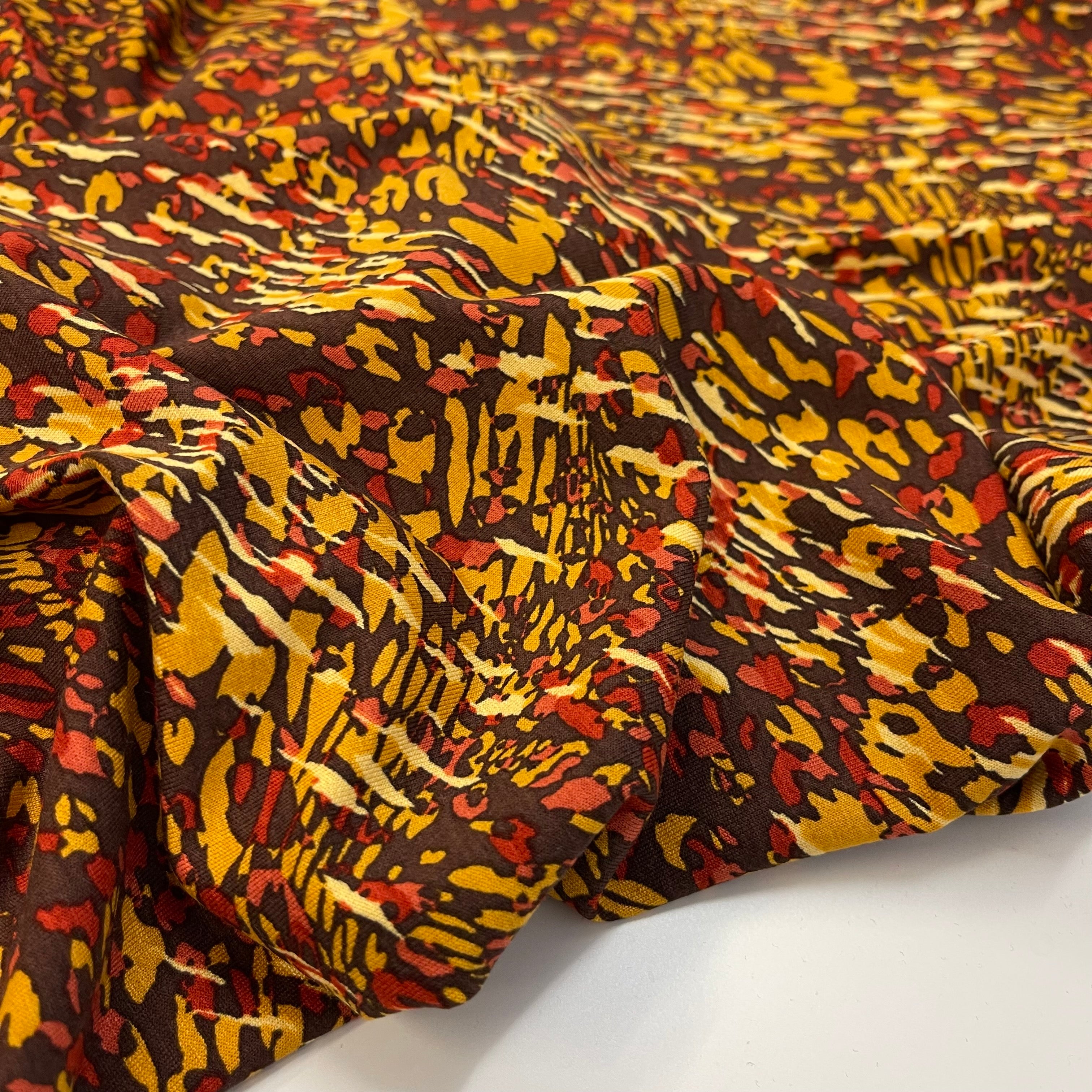 Minerals Downtown Brown Viscose Jersey Fabric