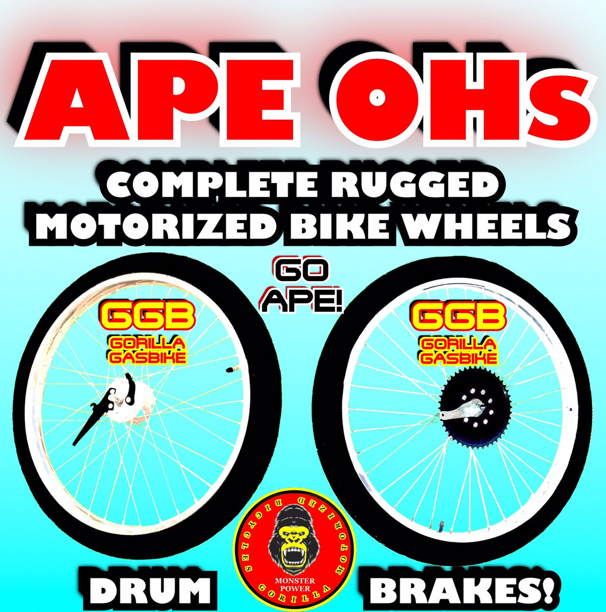 gas bike wheels