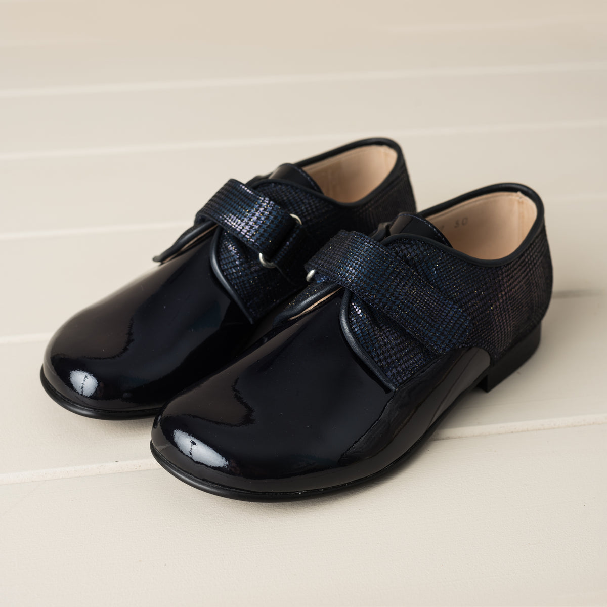 boys navy dress shoes