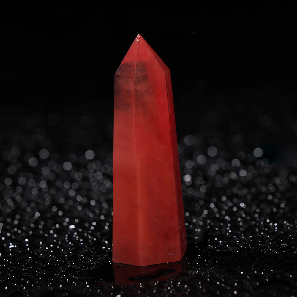 Red Quartz Crystal Point