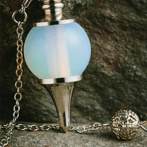 Crystal Gemstone Opalite Pendulum
