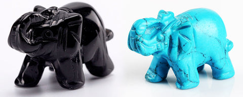 Reiki Elephant Crystal Figurines