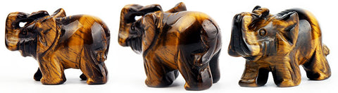 Reiki Elephant Crystal Figurines