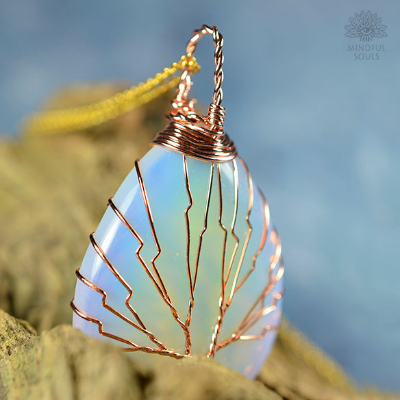 Handmade Tree Of Life Opalite Necklace