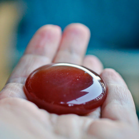 Circle Red Agate Crystal