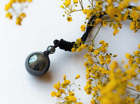 Obsidian Stone Necklace