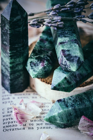 Ruby Zoisite Crystal Wand
