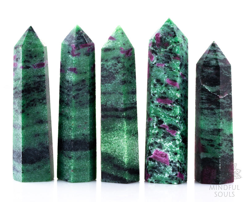 Ruby Zoisite Crystal Point