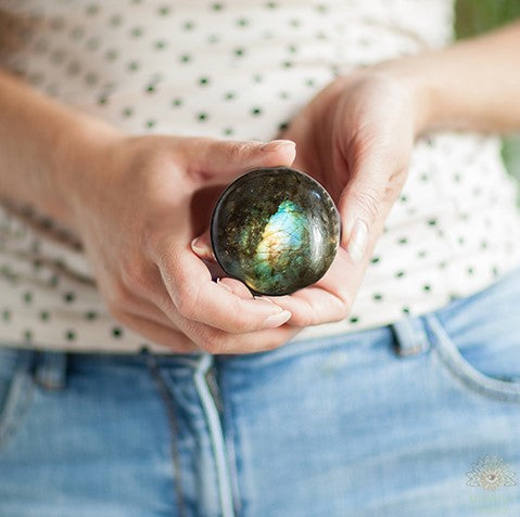 Natural Labradorite Sphere