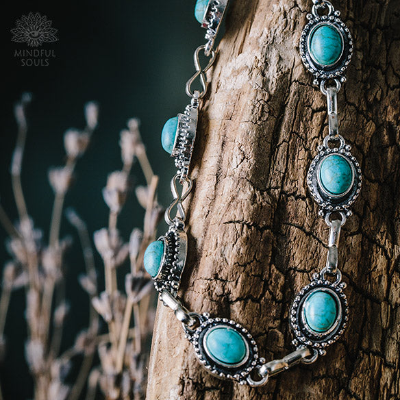 Bohemian Turquoise Anklet