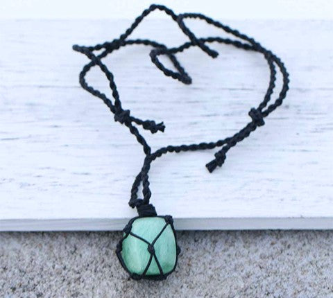 Crystal Green Aventurine Money Necklace