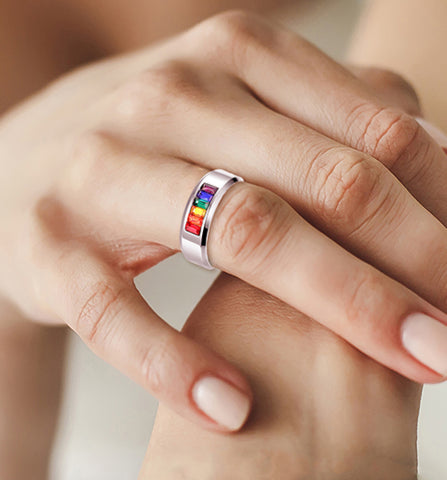 Rainbow Chakra Ring