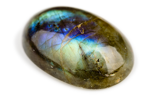 Natural Labradorite Palm Stone