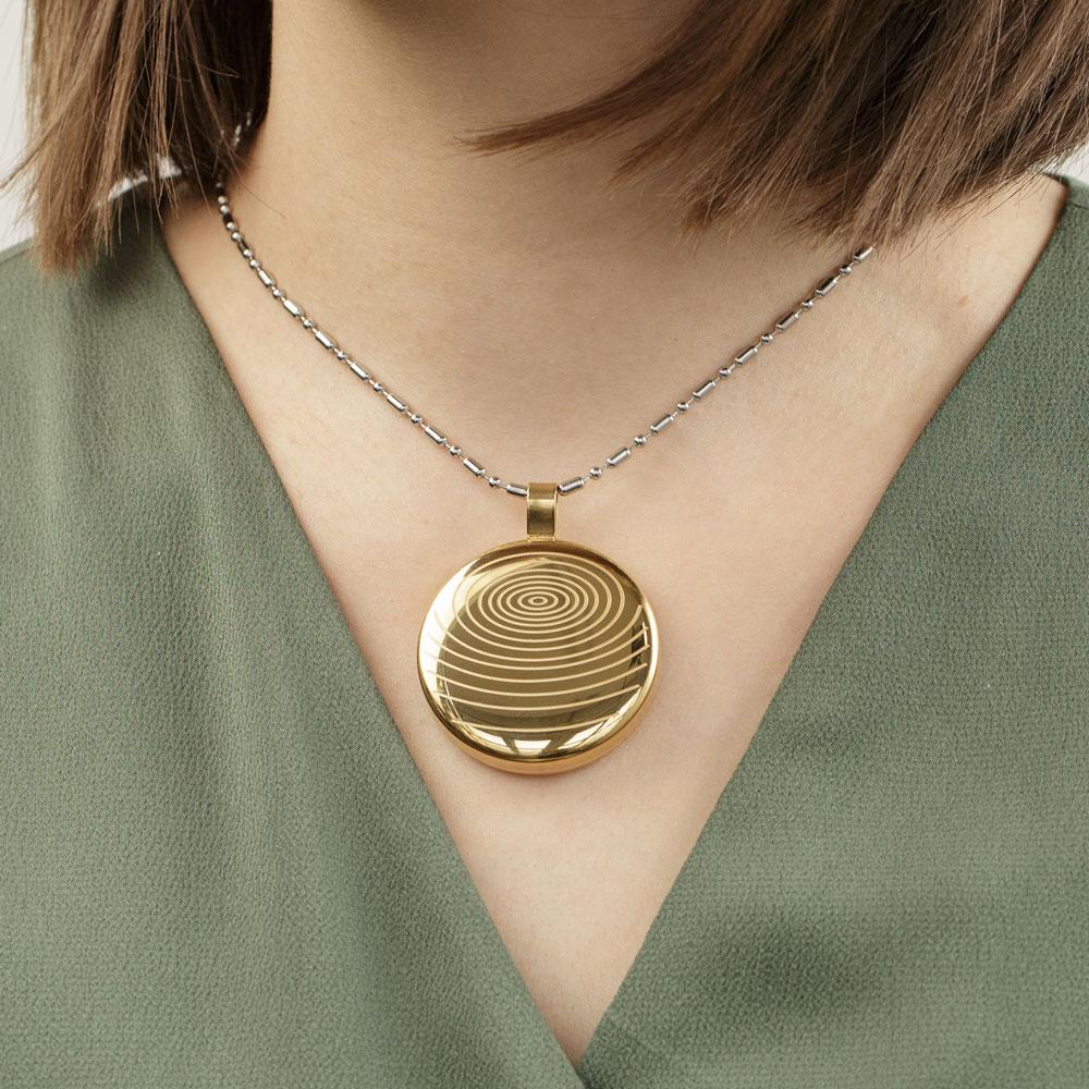 Gold Titanium Energy Necklace – MindfulSouls