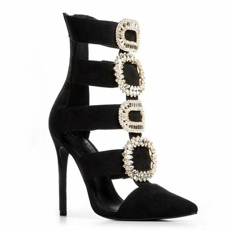 black colour high heels