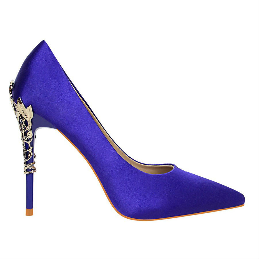 blue colour heels